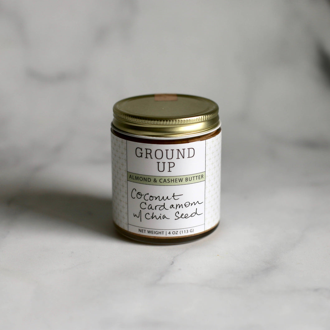 Coconut Cardamom with Chia Seed Nut Butter (4oz)