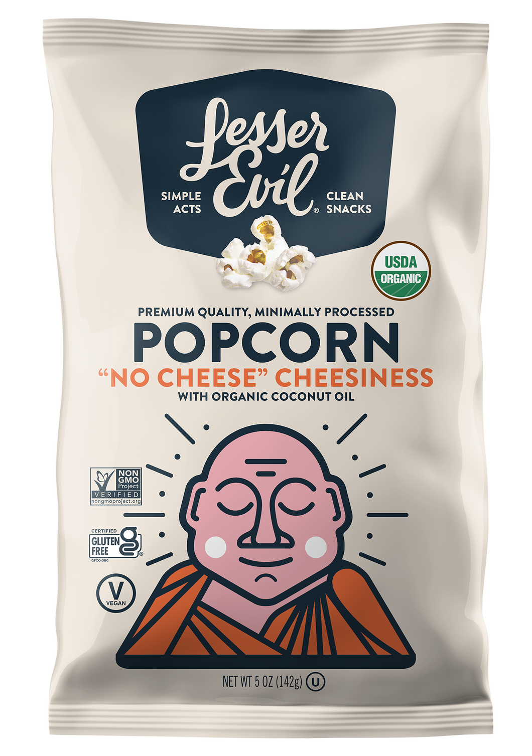 5oz No Cheese Cheesiness Organic Popcorn