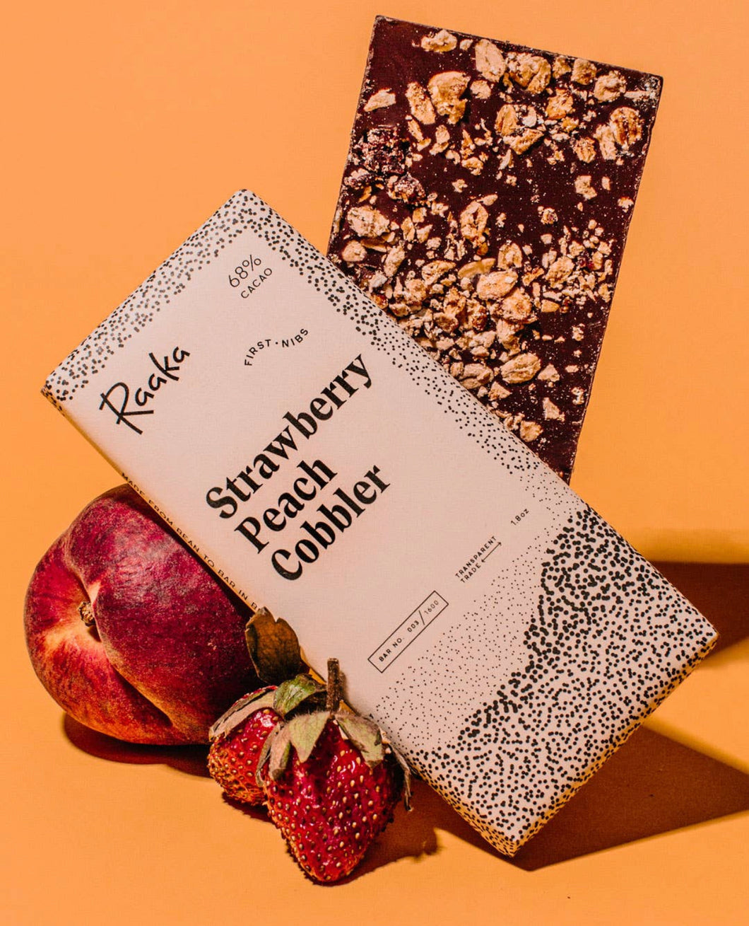 *NEW* 68% Strawberry Peach Cobbler Chocolate Bar